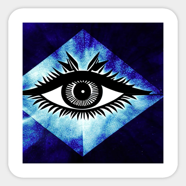 Illuminati Eye Sticker by AlienMirror